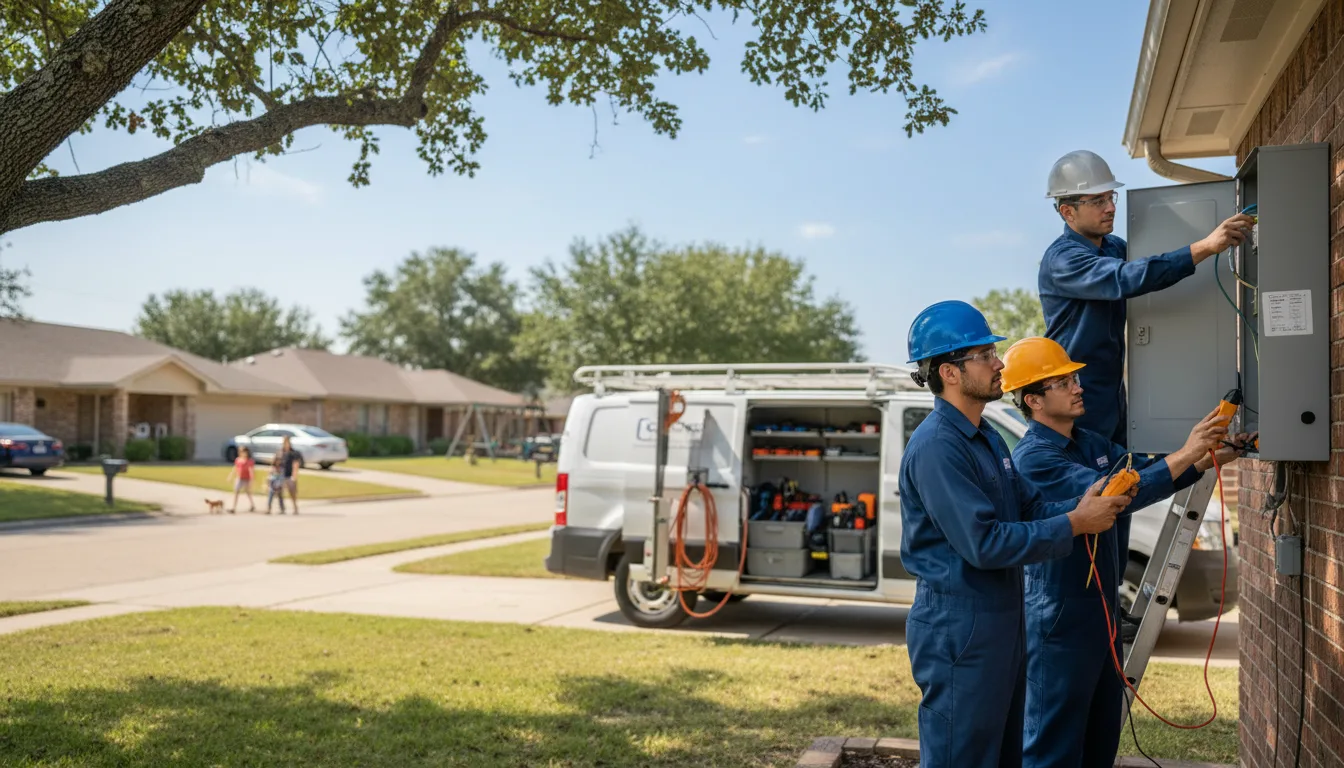 Certified electrician providing emergency electrical services in Leander, TX